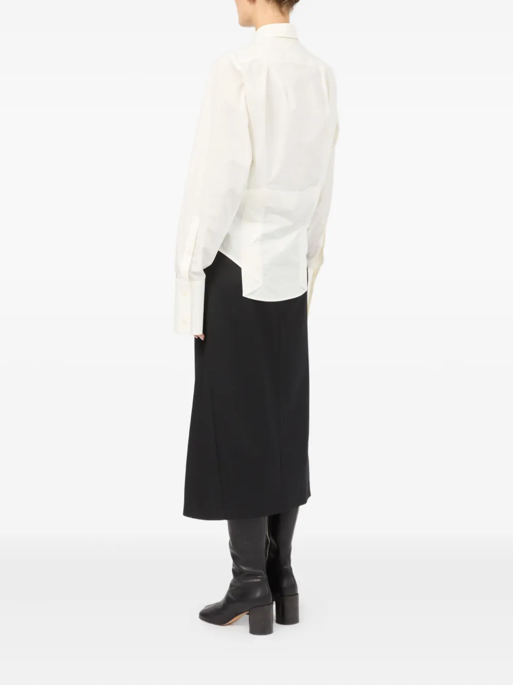 MM6 Maison Margiela Gelaagd T-shirt Wit