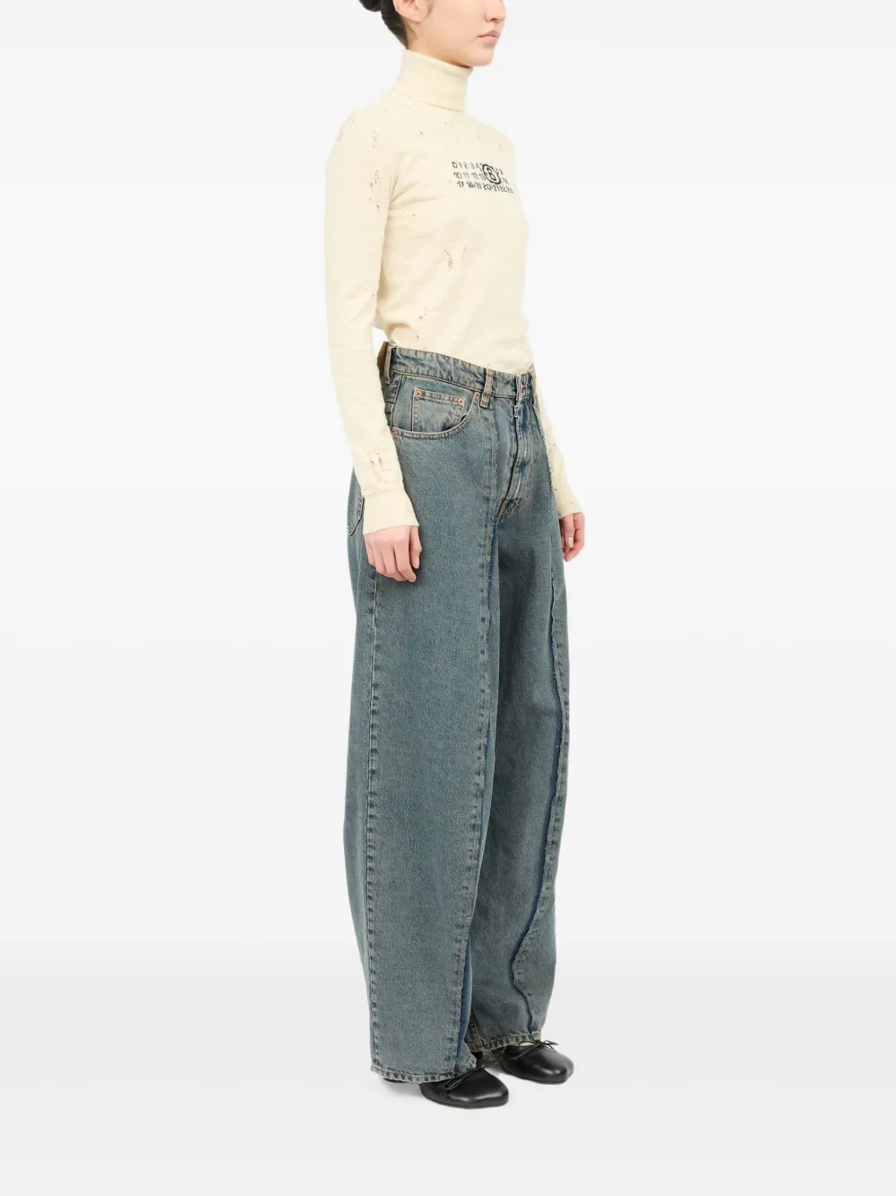 MM6 Maison Margiela Jeans met vijf zakken Blauw