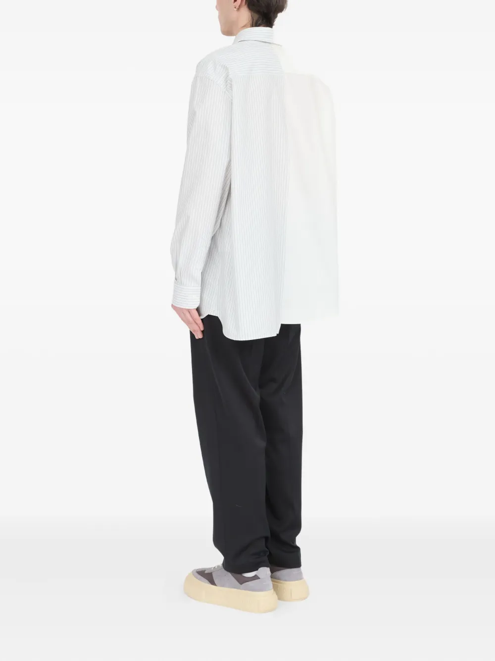 MM6 Maison Margiela Numbers-print shirt Wit