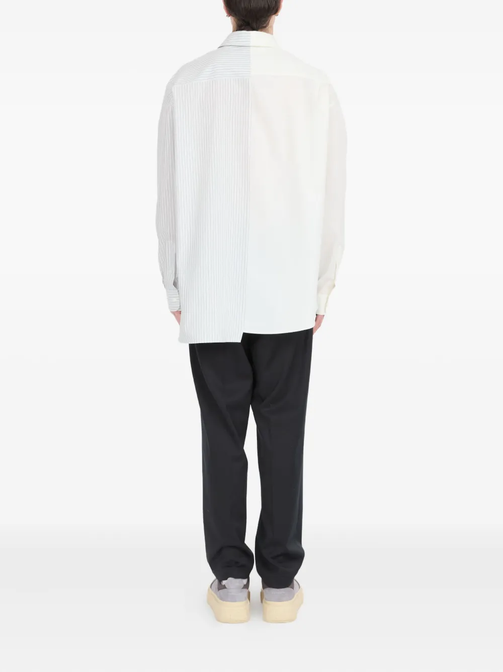 MM6 Maison Margiela Numbers-print shirt Wit