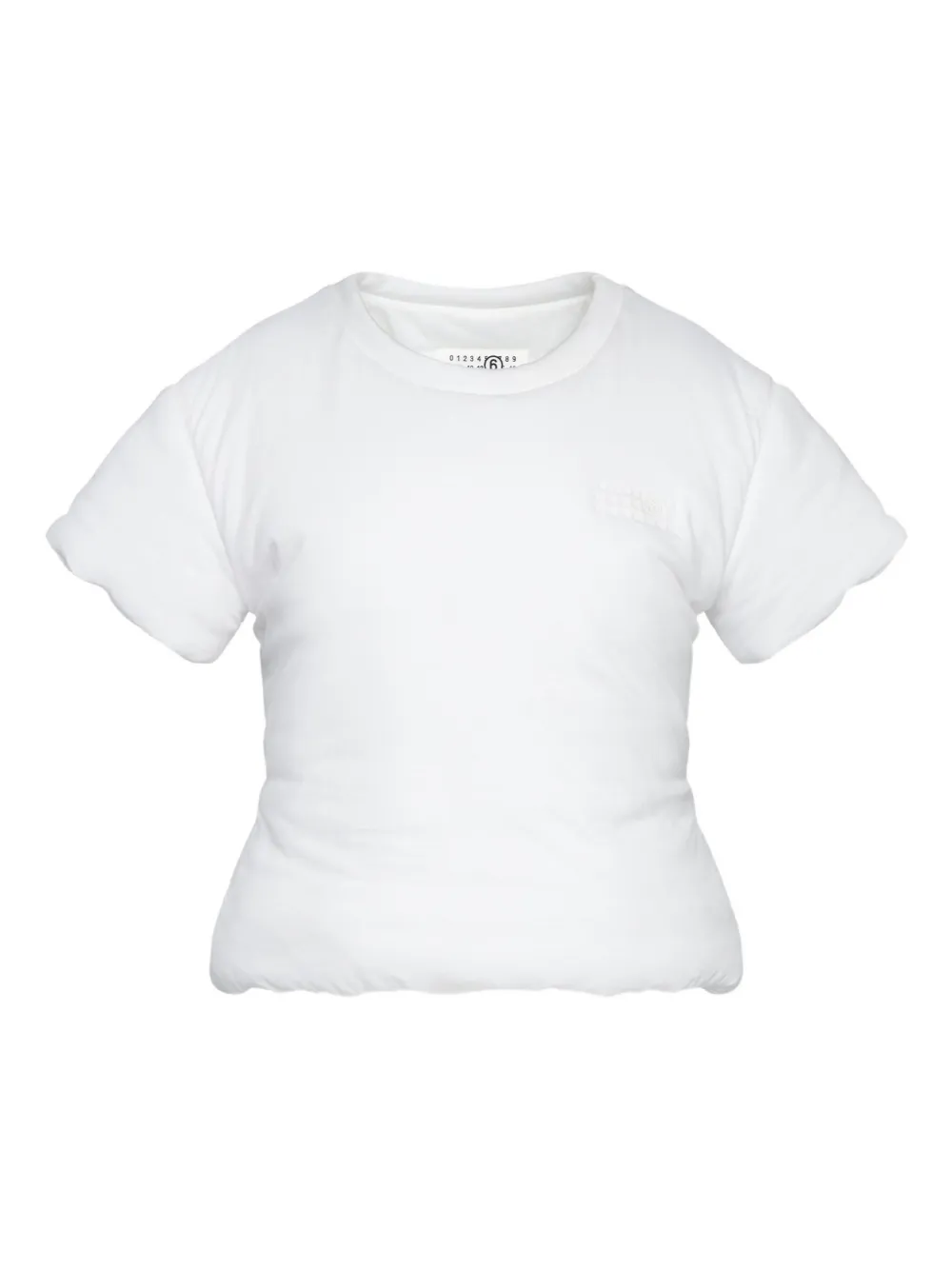 MM6 Maison Margiela Gewatteerd katoenen T-shirt Wit