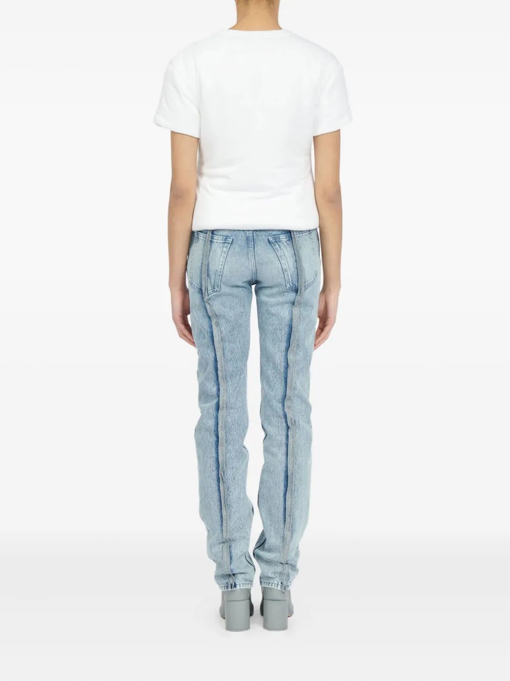 MM6 Maison Margiela Gewatteerd katoenen T-shirt Wit