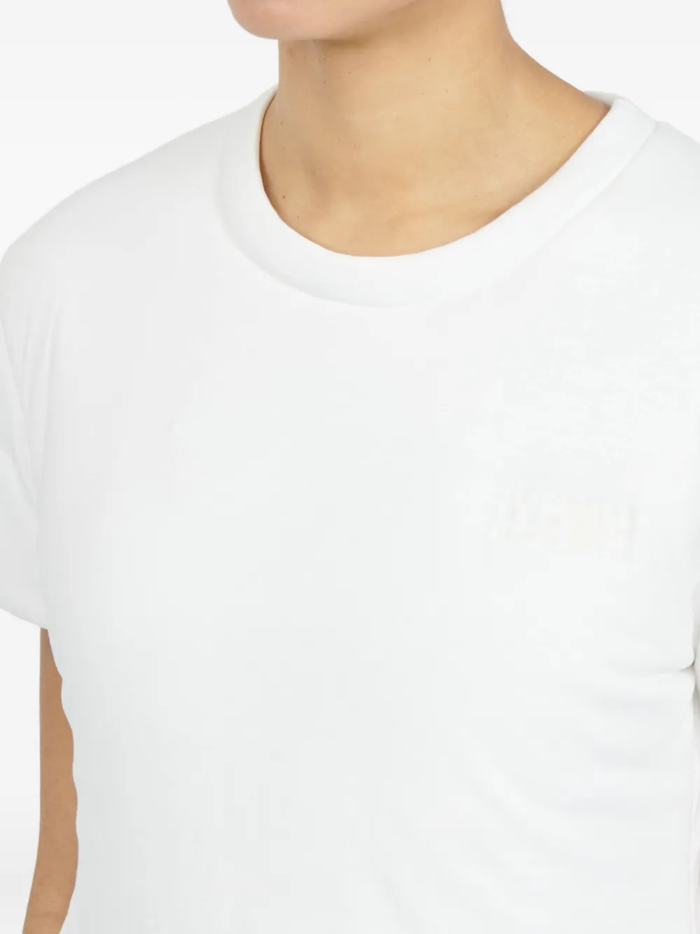 MM6 Maison Margiela Gewatteerd katoenen T-shirt Wit