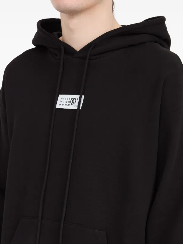 MM6 Maison Margiela コットン パーカー | ブラック | FARFETCH JP