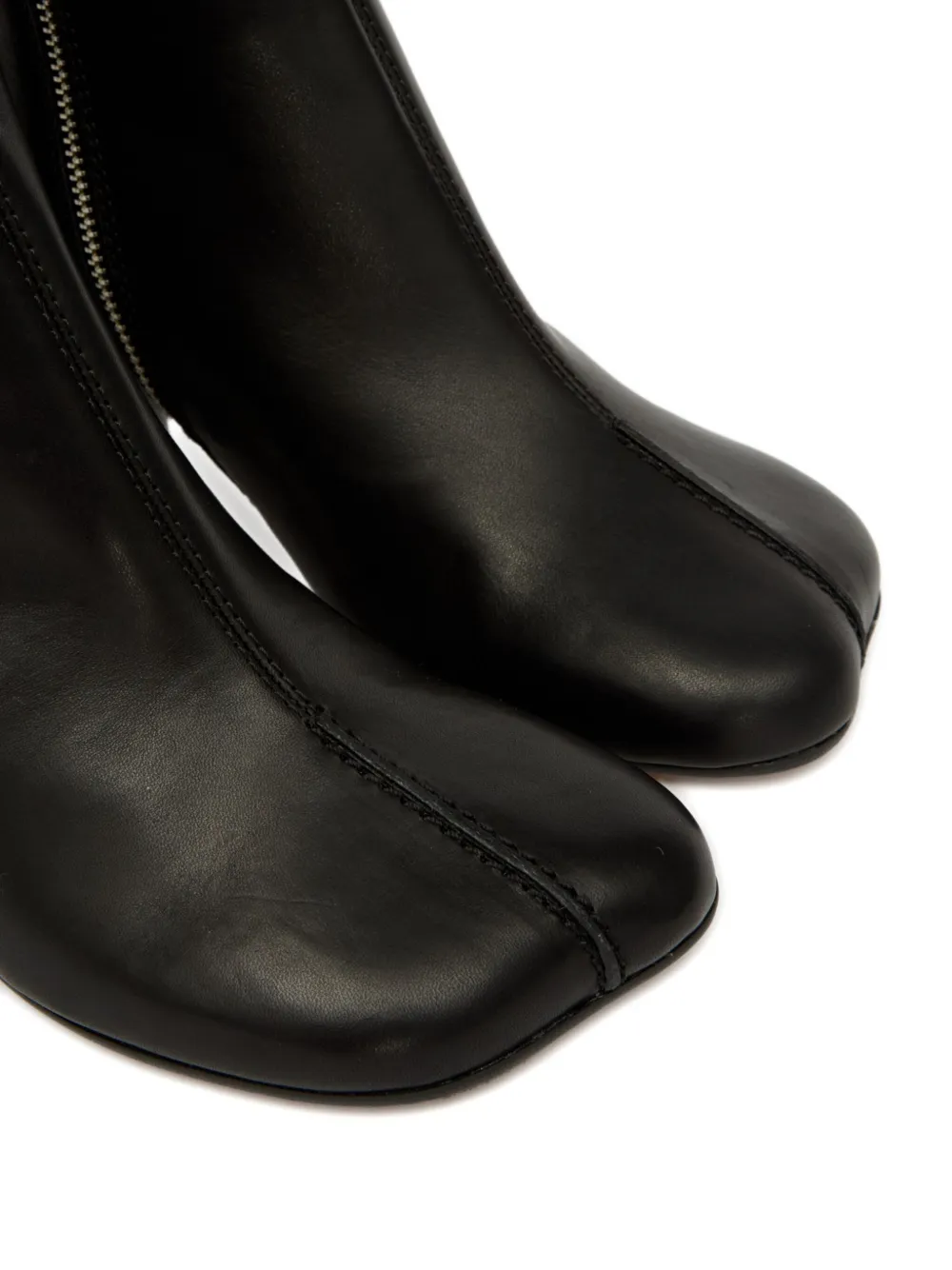 MM6 Maison Margiela 70 mm Anatomic enkellaarzen met blokhak Zwart