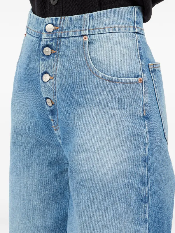 MM6 Maison Margiela ワイドジーンズ | ブルー | FARFETCH JP MM6 Maison Margiela ワイドジーンズ | ブルー | FARFETCH JP