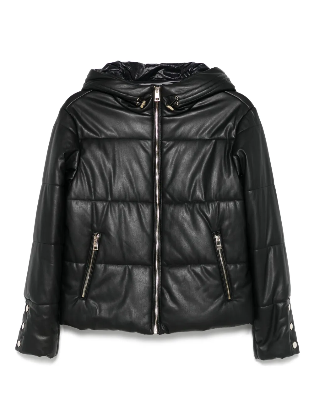 LIU JO hooded puffer jacket | Black | Image 1