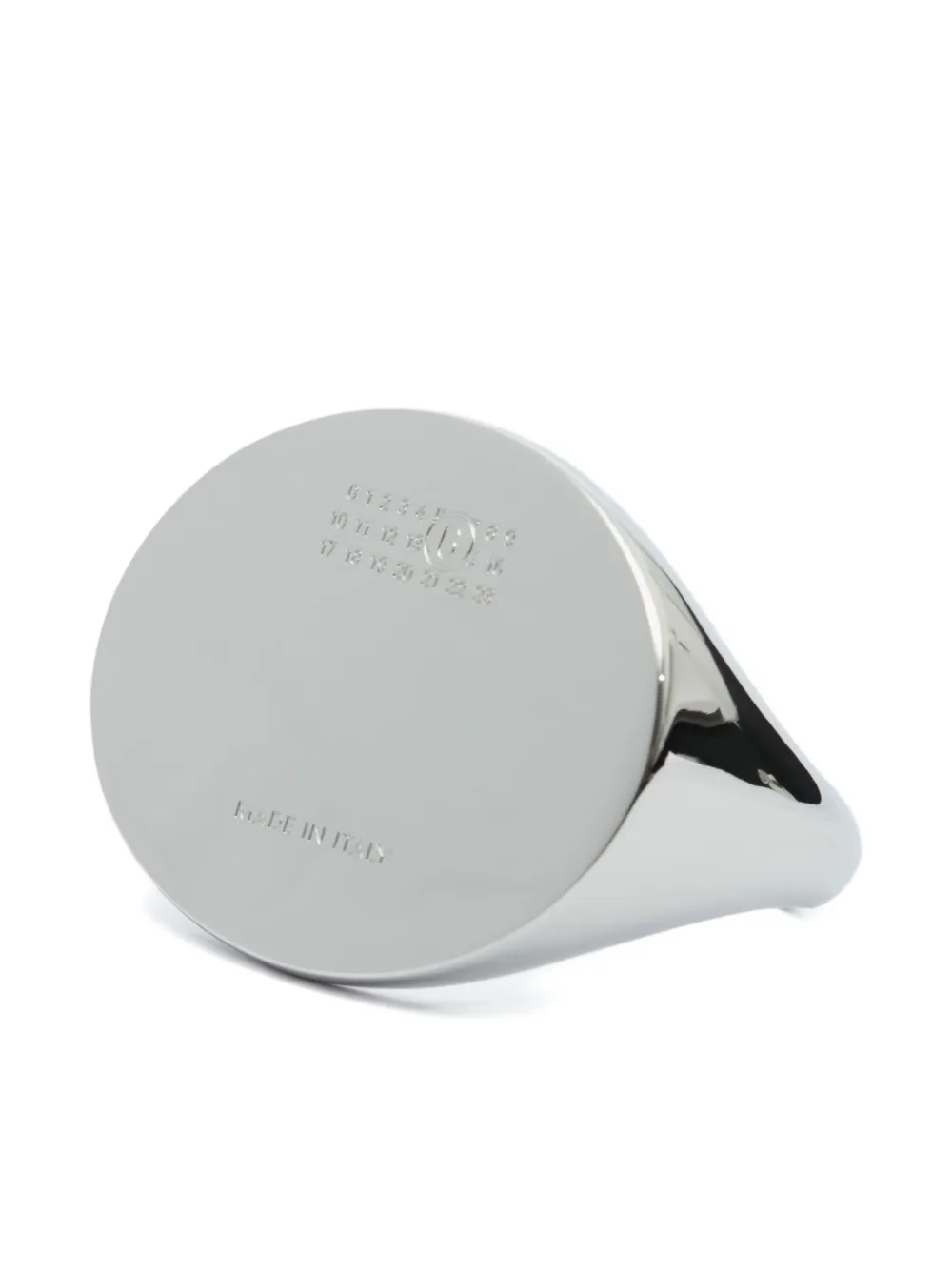 Mm6 Maison Margiela Numbers-motif Cuff Bracelet In Silver