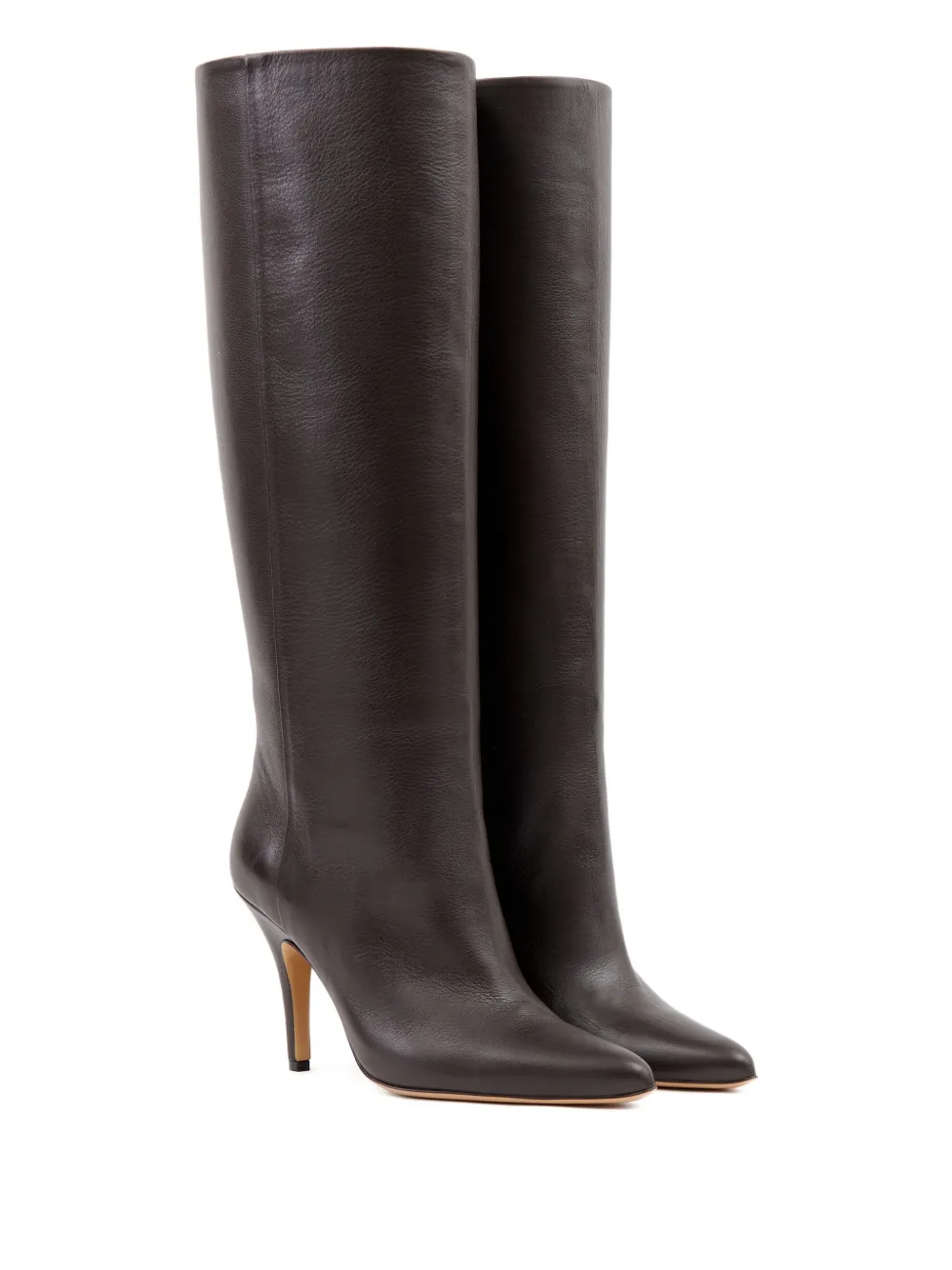 MM6 Maison Margiela knee-high heeled boots Brown
