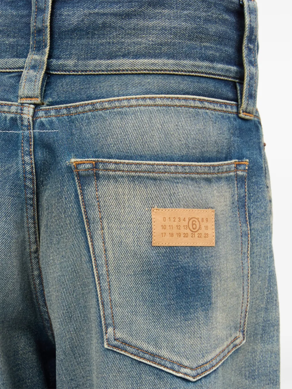 MM6 Maison Margiela Jeans con effetto schiarito | Image 7
