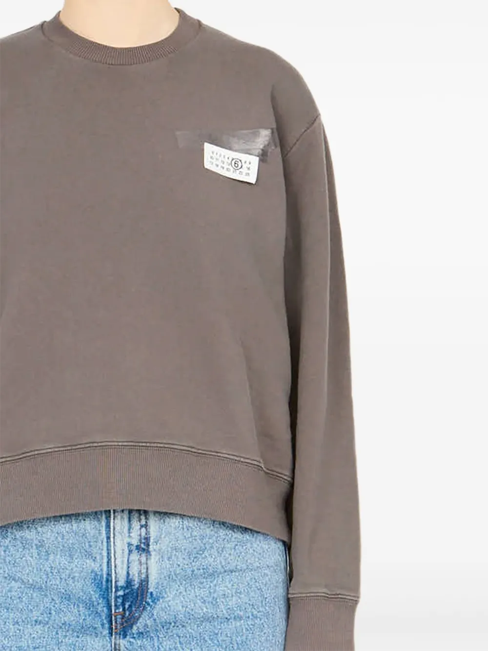 MM6 Maison Margiela Sweater met logopatch Grijs