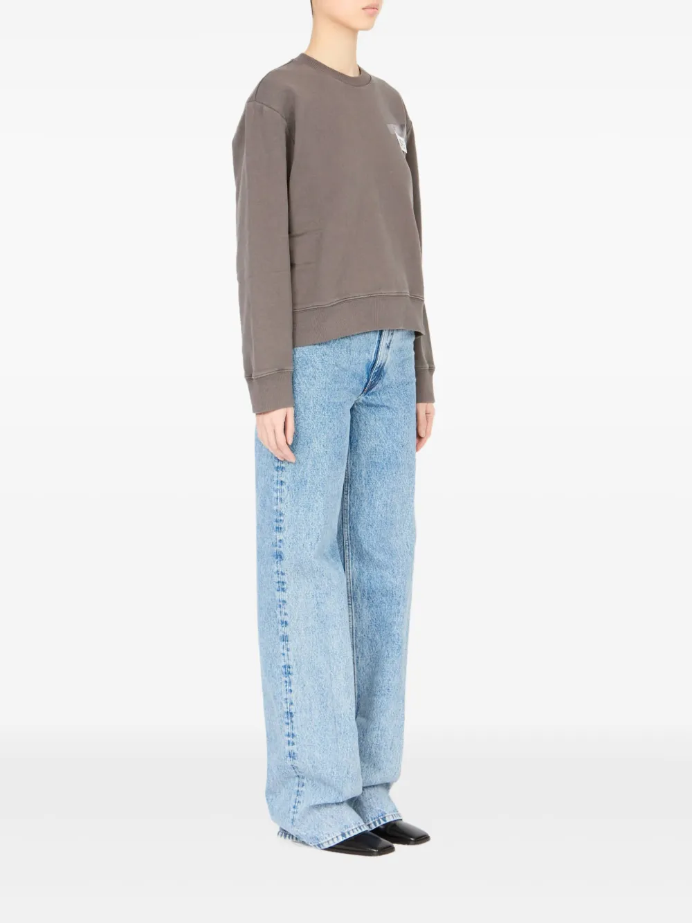 MM6 Maison Margiela Sweater met logopatch Grijs