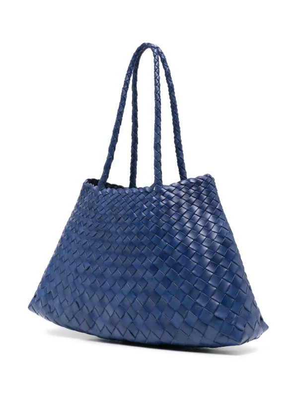 ドラゴンディフュージョン サンタクローチェBIG ダークブルーグレー DRAGON DIFFUSION Big Santa Croce Tote Bag | Blue | FARFETCH