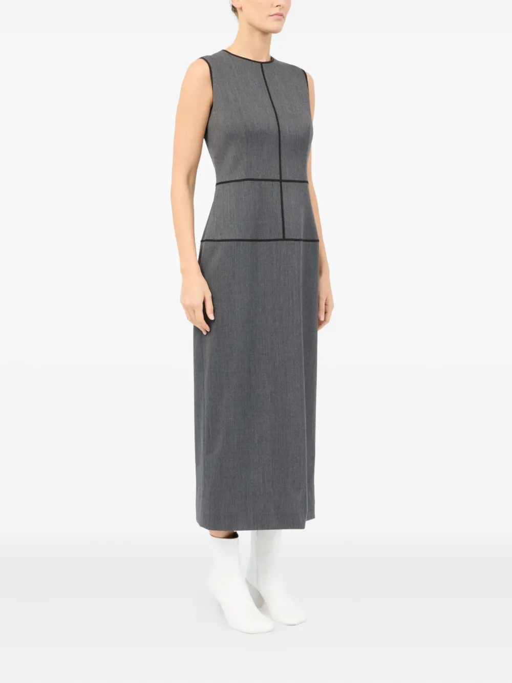 MM6 Maison Margiela Mouwloze jurk Grijs