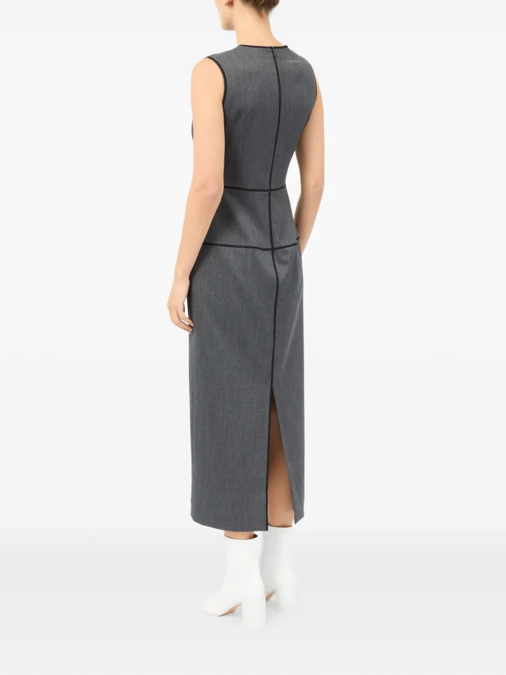 MM6 Maison Margiela Mouwloze jurk Grijs