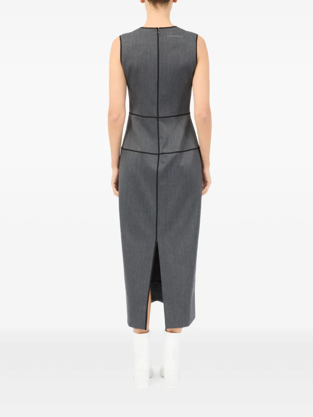 MM6 Maison Margiela Mouwloze jurk Grijs