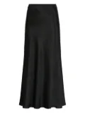 Maison Margiela bias-cut midi skirt - Black