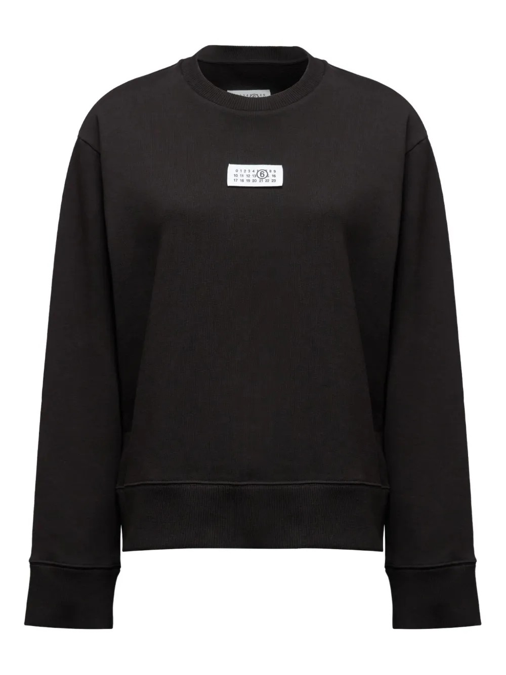 MM6 Maison Margiela Numbers-appliqué sweatshirt | Black | Image 1