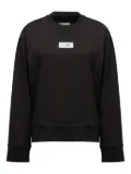 MM6 Maison Margiela Numbers-appliqué sweatshirt - Black