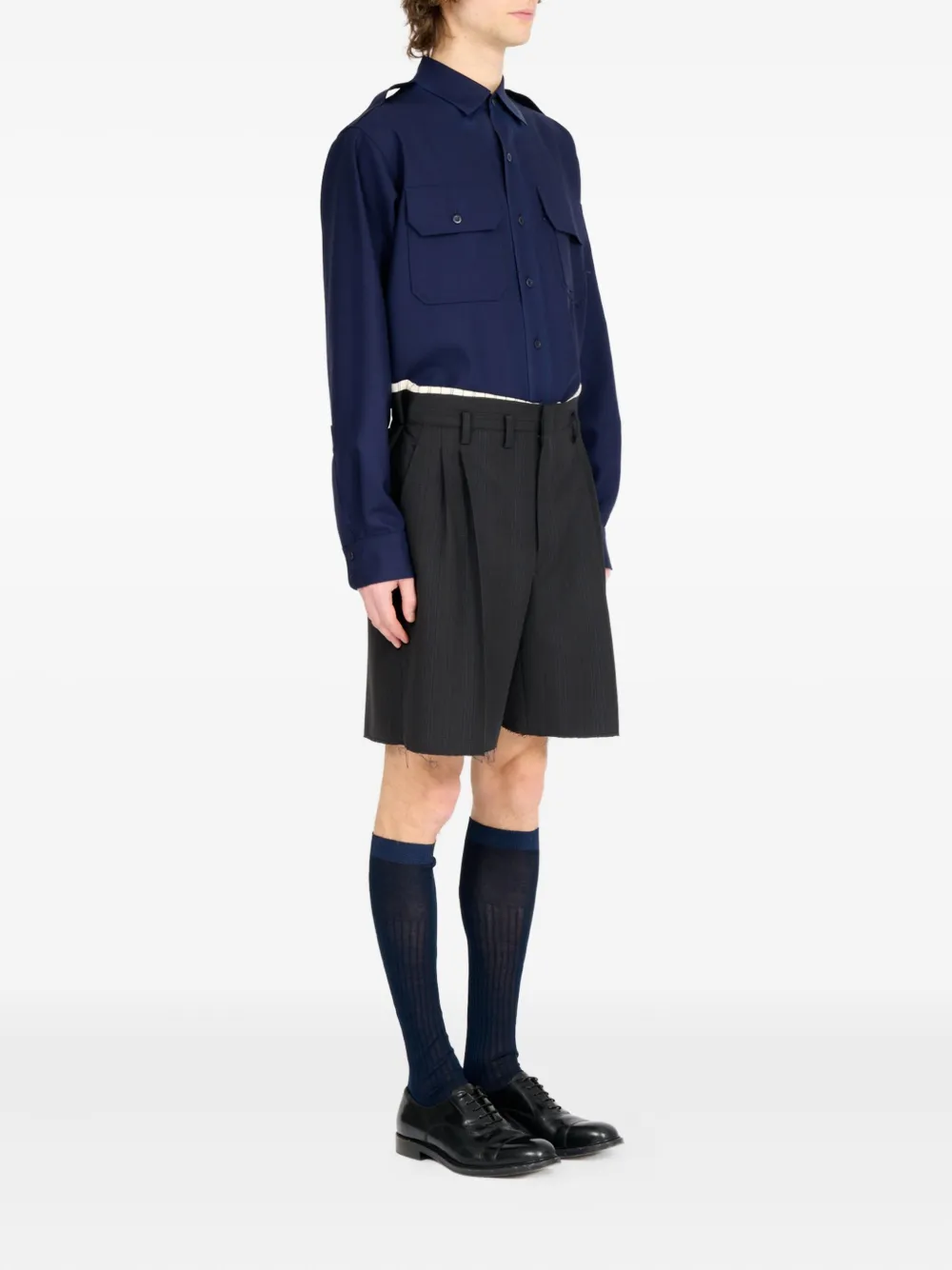 Maison Margiela Formele shorts Zwart