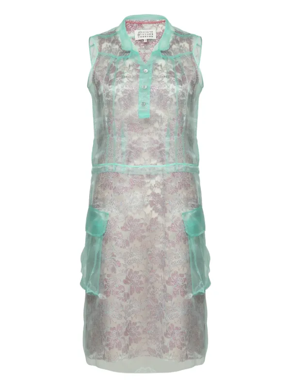 Maison Margiela Layered Mini Dress in Grey