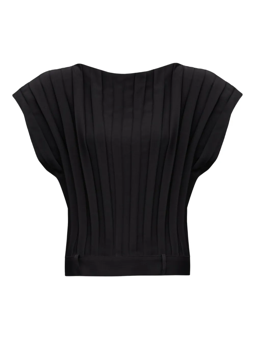MM6 Maison Margiela ショートスリーブ トップ - ブラック MM6 Maison Margiela ショートスリーブ トップ - ブラック
