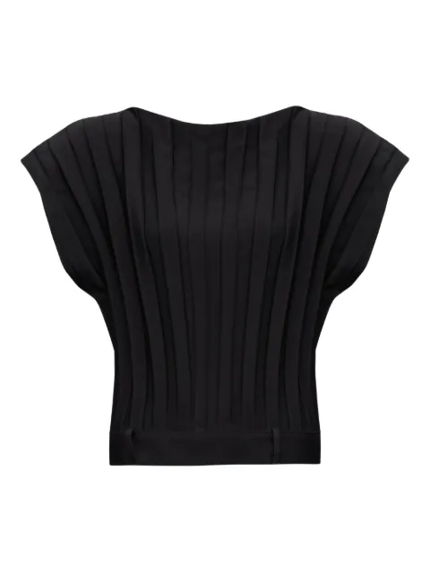 MM6 Maison Margiela pleated short-sleeved top