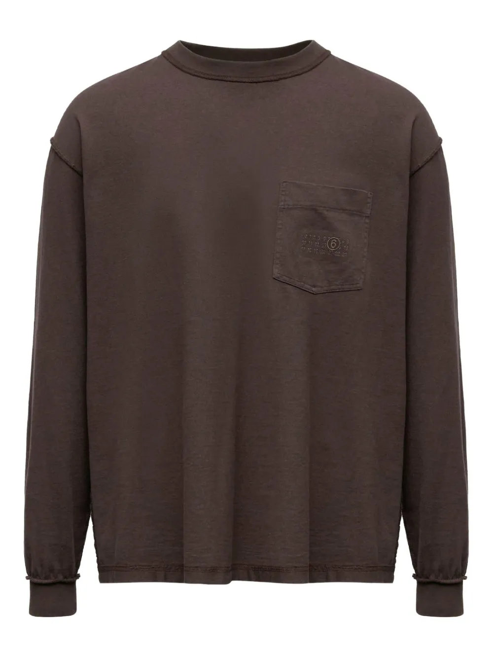 MM6 Maison Margiela Katoenen sweater Bruin