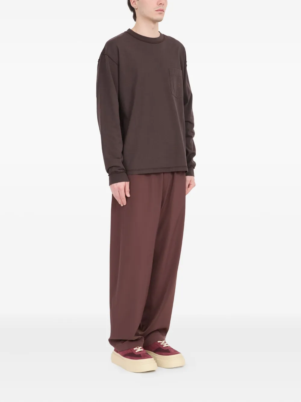 MM6 Maison Margiela Katoenen sweater Bruin