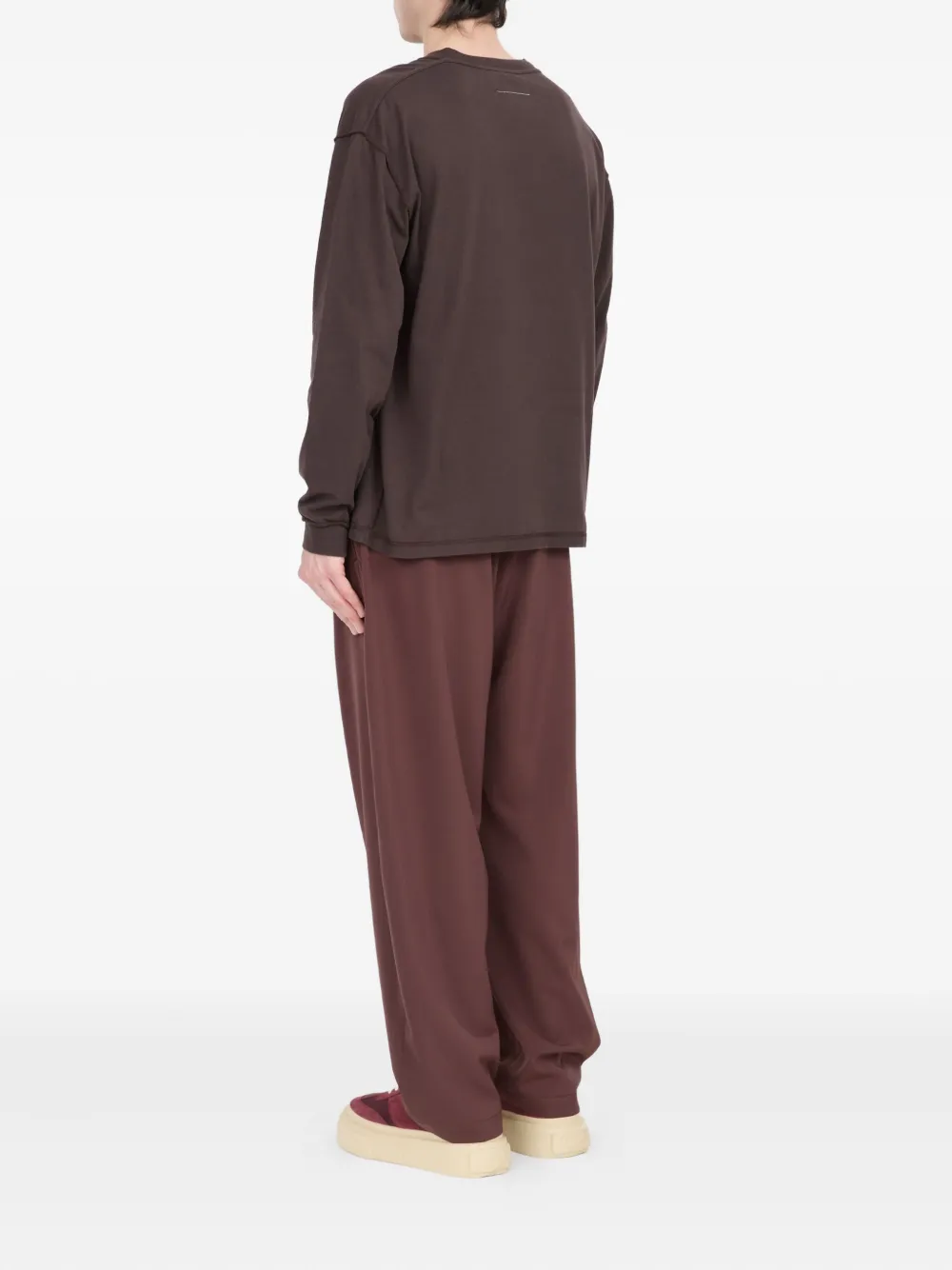 MM6 Maison Margiela Katoenen sweater Bruin