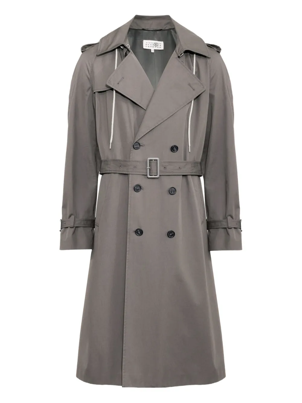 MM6 Maison Margiela フーデッド レインコート - グレー MM6 Maison Margiela フーデッド レインコート - グレー