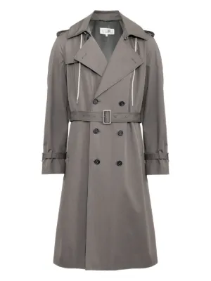 Marni レザーコート | ブラウン | FARFETCH JP