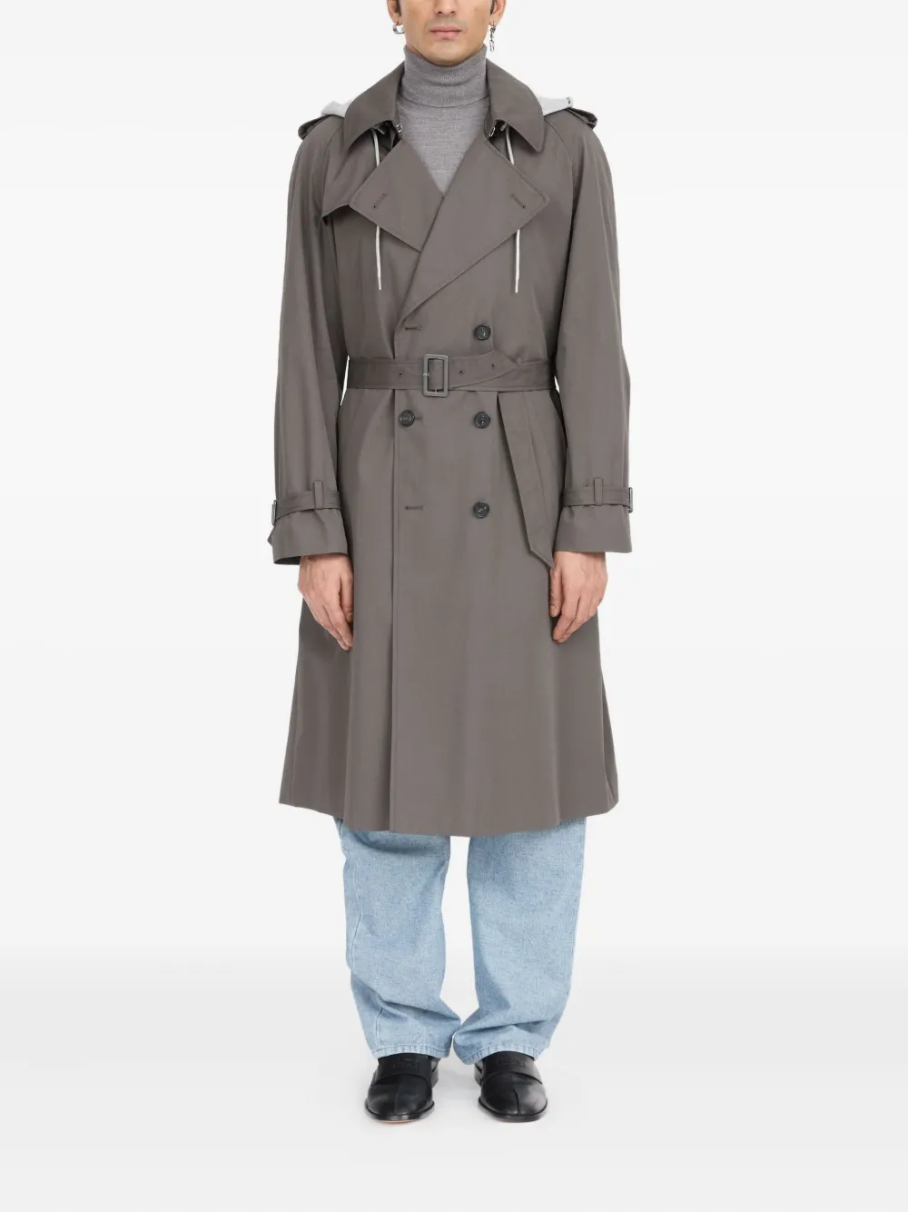 MM6 Maison Margiela hooded raincoat | Trench Coats  | Image 2