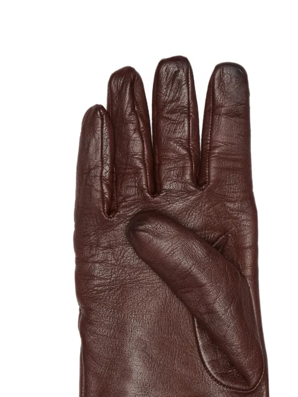 Maison Margiela レザーグローブ | ブラウン | FARFETCH JP