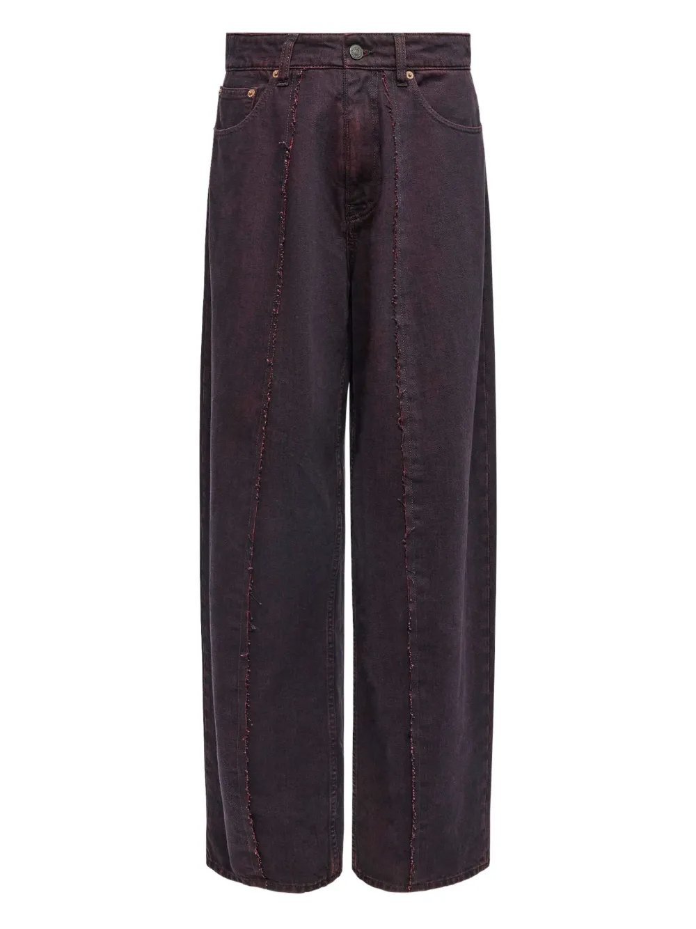 single-stitch logo jeans