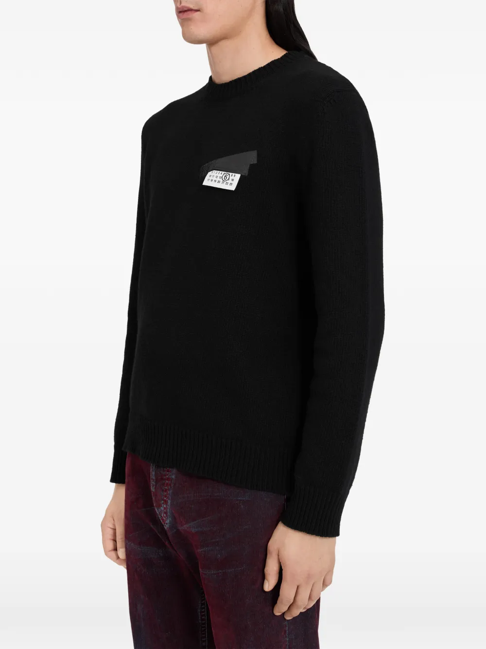 MM6 Maison Margiela Trui van wolblend Zwart