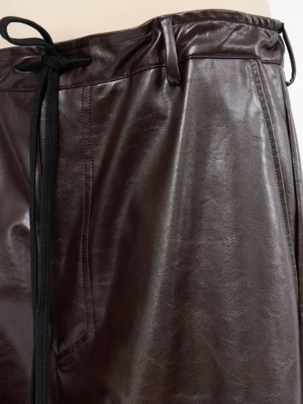 MM6 Maison Margiela ドレープ パンツ | ブラウン | FARFETCH JP