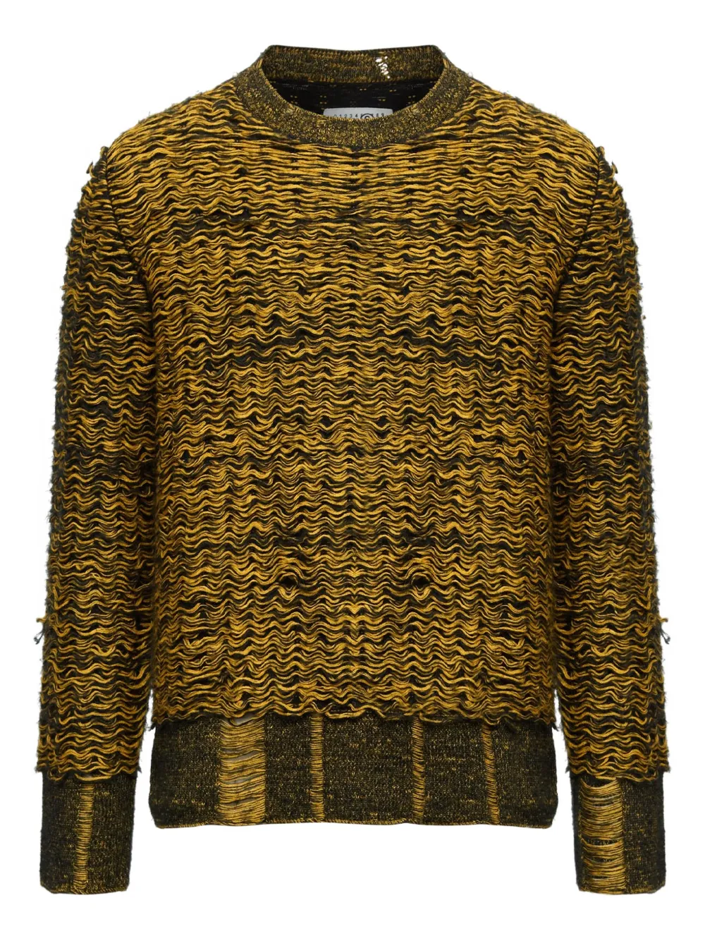 MM6 Maison Margiela Strukturierter Pullover | Braun | Image 1