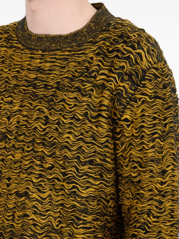 MM6 Maison Margiela テクスチャード セーター | ブラウン | FARFETCH JP