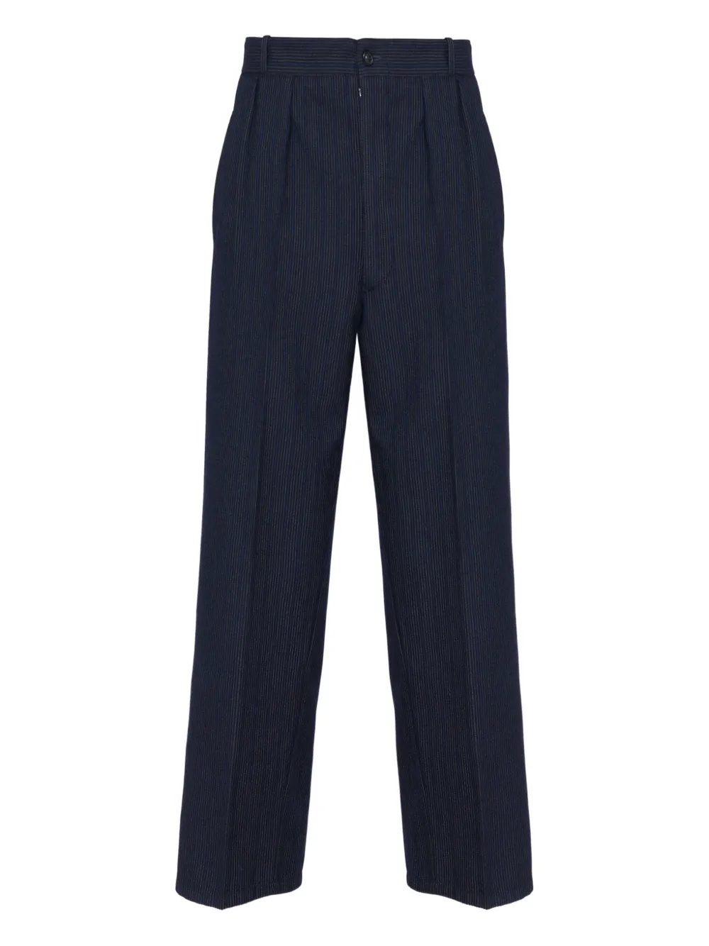 Maison Margiela pleated pinstripe pants | Black | Image 1