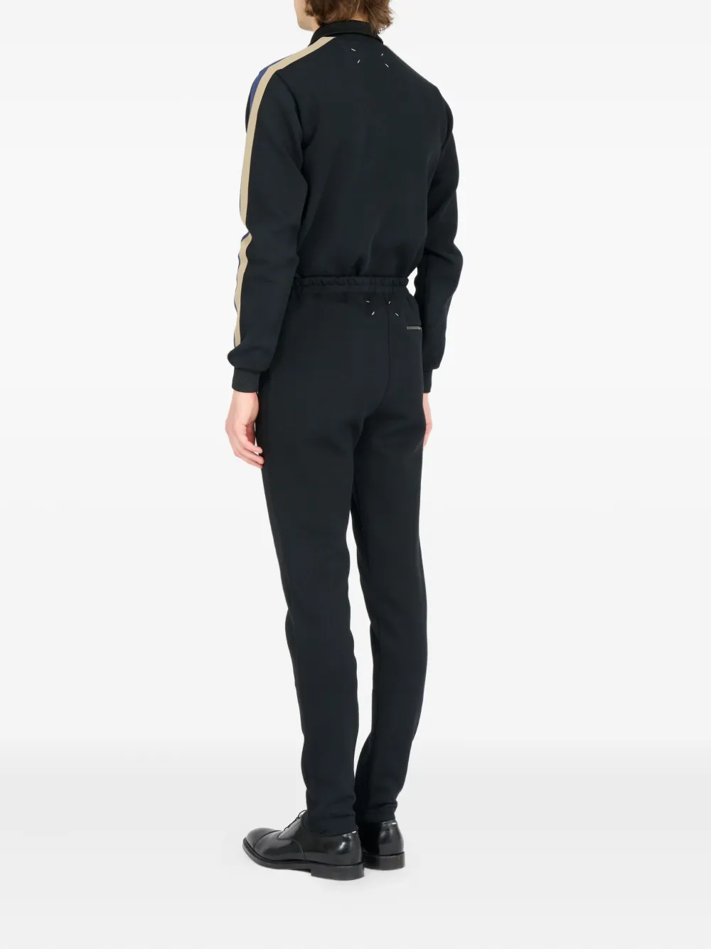 Maison Margiela Broek met zijstreep en ritsdetail Zwart