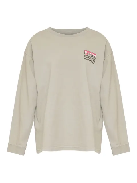 Maison Margiela Numbers-print long-sleeve T-shirt