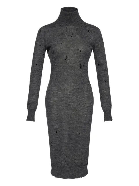 MM6 Maison Margiela turtleneck ribbed dress