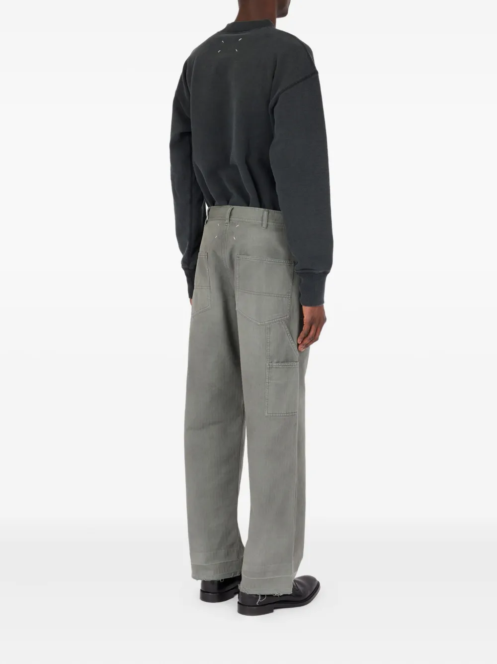 Maison Margiela Straight jeans met textuur Grijs