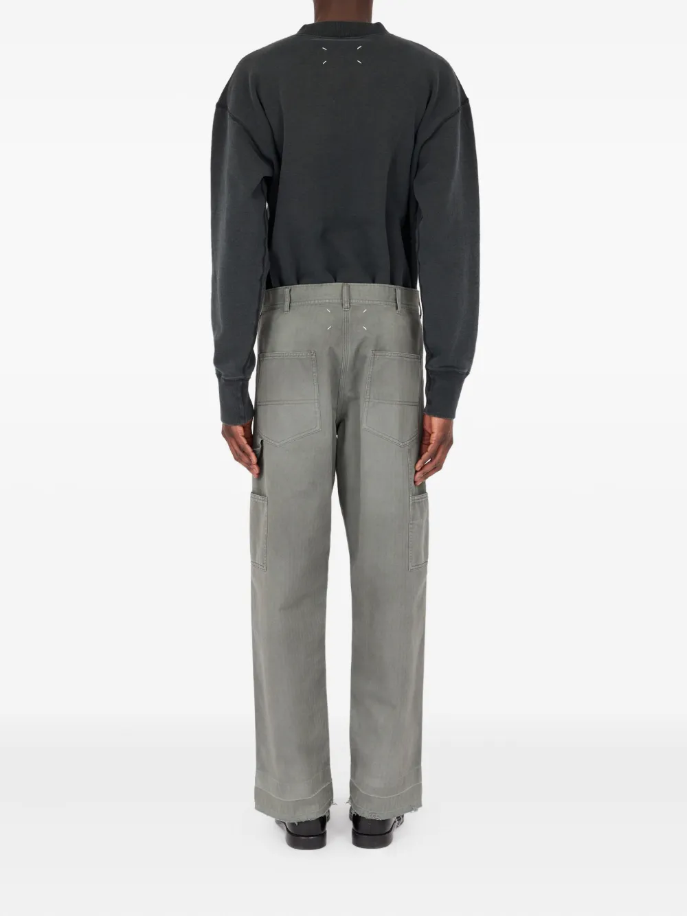 Maison Margiela Straight jeans met textuur Grijs