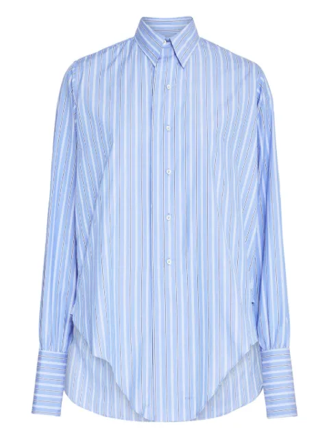 Maison Margiela striped long-sleeved shirt