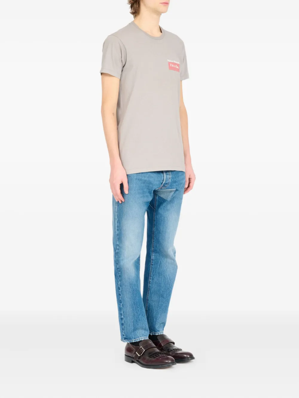 Maison Margiela T-shirt met tekst Beige