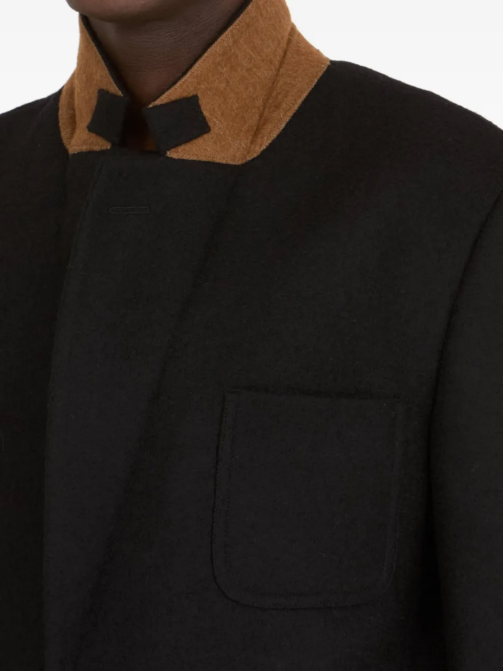Maison Margiela Wollen blazer met twee zakken Zwart