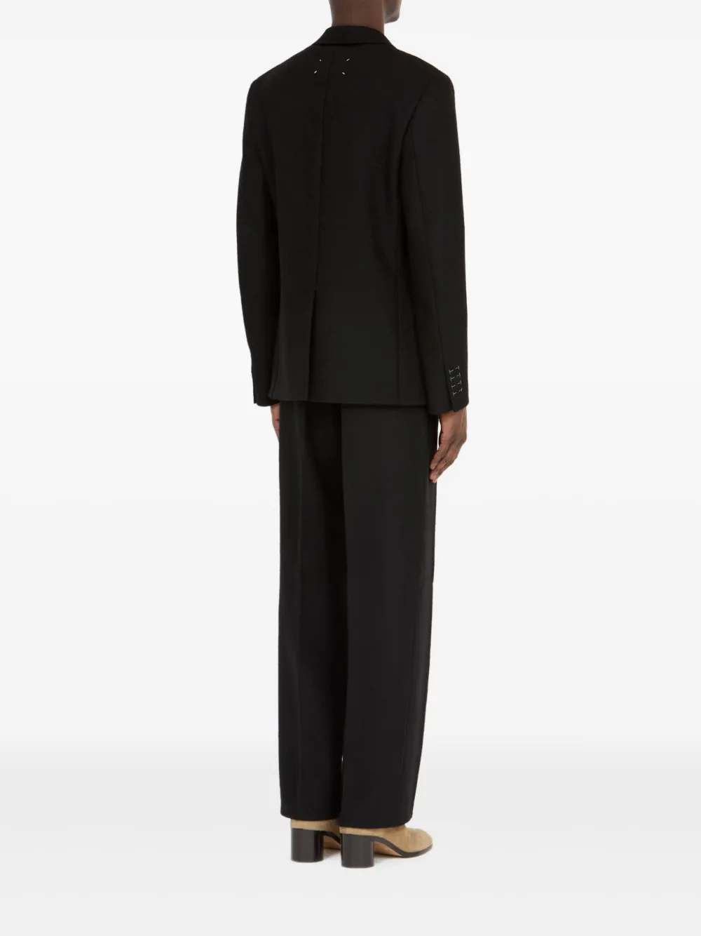 Maison Margiela Wollen blazer met twee zakken Zwart