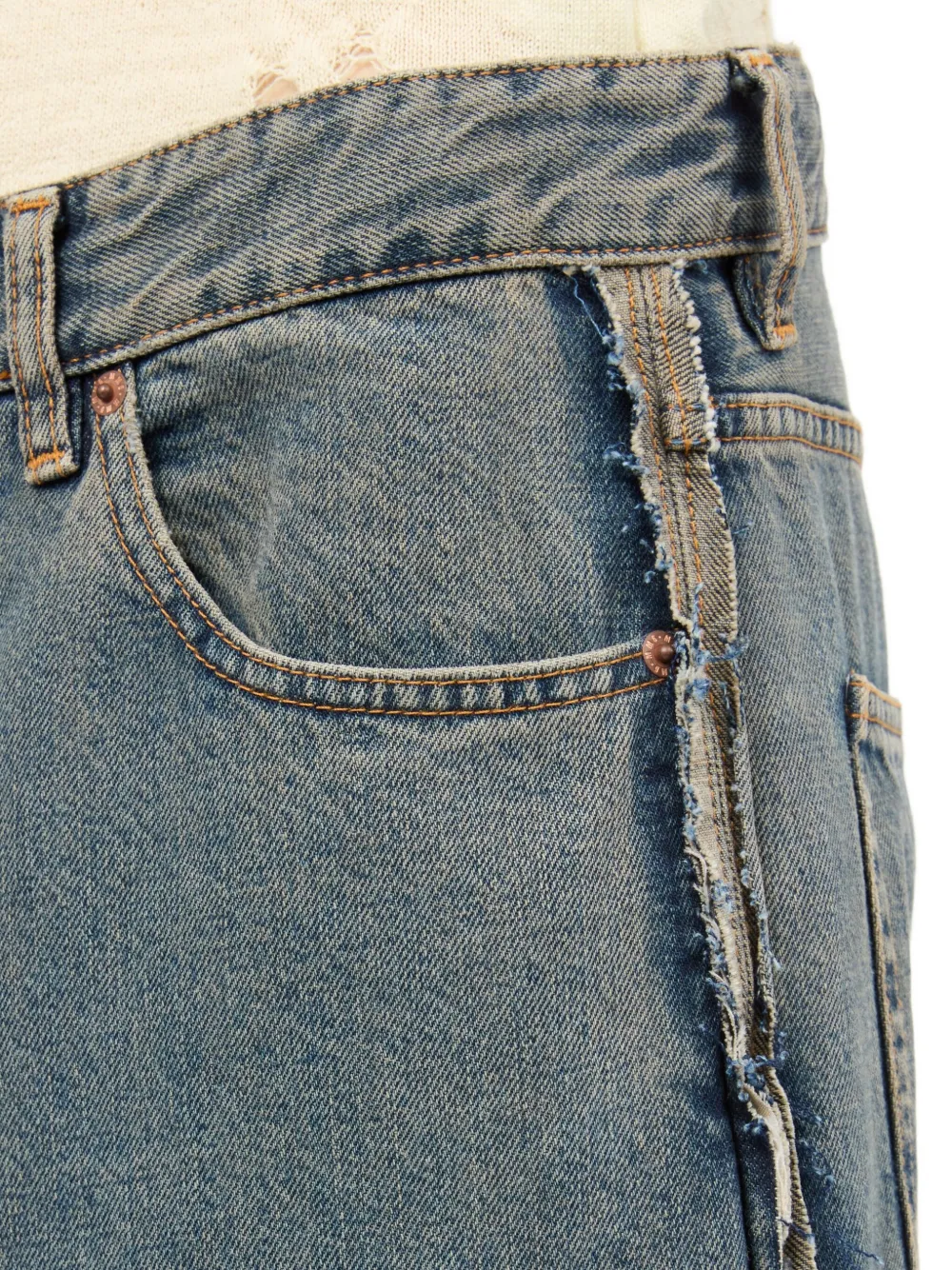 MM6 Maison Margiela ワイドジーンズ | ブルー | FARFETCH JP